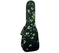 Housse rembourrée pour ukulélé de concert de 58,4 cm avec libellule dorée et éléments géométriques, imperméable et durable, Multicolore 10., 25.9x9x3.1in/66x23x8cm, Organiseur de sac