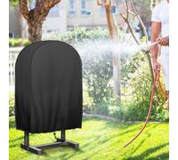 Housse renforcée résistante aux intempéries pour dévidoir à 4 roues avec ajustement et construction réglables (61 x 25,4 x 61 cm)