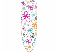 Leifheit Cotton Classic S Couche supérieure de housse de planche à repasser Coton Rose, Blanc