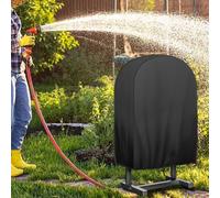 Housse résistante aux intempéries pour dévidoir de jardin en tissu résistant aux UV, panneaux renforcés et ajustement réglable contre la pluie et le soleil (61 x 25,4 x 61 cm)