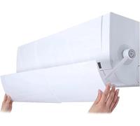 Housse rétractable pour climatiseur avec plaque de déflecteur anti-rayonnement direct pour une meilleure circulation de l'air - Compatible avec les ventilateurs d'échappement et les sorties d'air