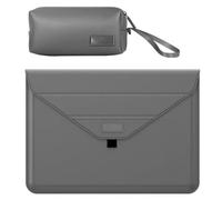 Housse rétro en cuir synthétique pour ordinateur portable avec support de refroidissement intégré et pochettes amovibles pour ordinateurs portables de 13", 14", 15", 16"