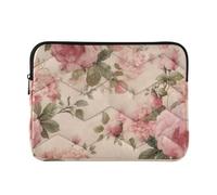 Housse rétro rose pour ordinateur portable de 13 à 14 pouces - Housse de transport pour ordinateur portable de 13 pouces
