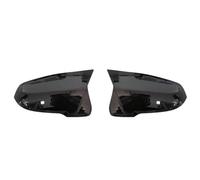 Housse rétroviseur Compatible Avec Toyota Pour Supra 2019 2020 Coque De Rétroviseur Noir Aspect Fibre Carbone Accessoire Remplacement Pour Latéral(Bright black)