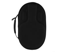 Housse rigide en EVA pour raquette de tennis de table pour 2 raquettes et 4 balles avec bande élastique fixe et poignée de transport (Noir)