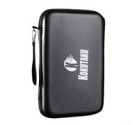 Housse rigide pour pagaie de ping-pong et balles de tennis de table - Organiseur de voyage portable - 29 x 19,5 x 5 cm
