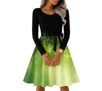 Housse Robe Longue Robe+de+soirée+et+Robe+de+Cocktail++ Femme Chic Et Elegant avec Ceinture À Taille Soiree Robes De Soirée pour Vert 2XL