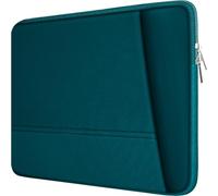 Housse Robuste avec Poches pour Ordinateur Portable de 15,6" - Compatible avec MacBook, PC, Mac, HP, Lenovo, Dell, ASUS, Xbox Switch - Cyan