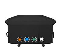 Housse Robuste en Polyester 600D pour Plaque de Cuisson Blackstone de 91,4 cm avec 2 capots, Housse de Barbecue à gaz extérieure Plate avec Sangles de Serrage de 91,4 cm, matériau Durable FadeStop