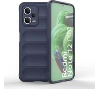 Housse robuste Magic Shield pour Xiaomi Redmi Note 12 5G / Poco X5 5G, housse de protection flexible et résistante aux chutes en bleu