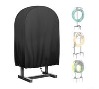 Housse robuste pour dévidoir de tuyau d'arrosage avec finition imperméable et protection à 360 degrés pour chariots rétractables, portables et fixes (76,2 x 25,4 x 76,2 cm)