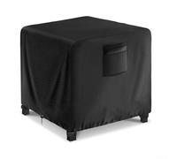 Housse robuste pour foyer carré de 81,3 cm en tissu Oxford 210D/420D imperméable avec cordon de serrage pour un ajustement sûr en extérieur (210D)