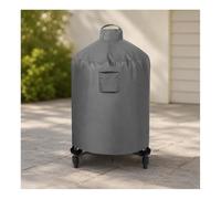 Housse Ronde de Barbecue pour Weber Master-Touch Premium E-5775 57cm 2020-2026 420D pour Cuiseur Céramique avec Poignée et Aération,Lead-Colored
