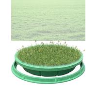 Housse ronde en composite de 80 cm, résistante aux intempéries, pour drainage de jardin et pelouse verte, conception robuste