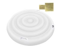 Housse ronde - Imperméable - Gonflable - Protection UV - Couverture d'extérieur robuste - Couvercle résistant aux intempéries - Pour maison, arrière-cour, terrasse, hôtel, pluie, taille S