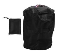 Housse ronde imperméable pour foyer extérieur, couverture intégrale, avec poignée de ventilation, en polyester résistant à la poussière et aux déchirures, idéale pour terrasse,