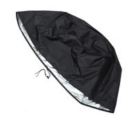 Housse Ronde pour Brasero D'extérieur, Polyester Oxford Noir, Fixation | Sangles, Cordon et Élastiques, Protection Intégrale pour Poêle, Jardin, Camping, Cheminée