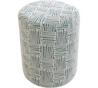 Housse Rondelle Tabouret Extensible Antidérapant Tissu Jacquard Petit Rond Assise Couvre-siège Fond Élastique Protecteur Repose-Pied Meuble Salon(Style B#-Blue,30x25cm/12x10in)
