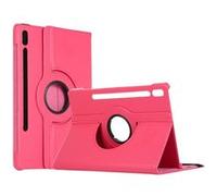 Housse rose pour Samsung Galaxy TAB S7 Plus / S7 FE / S8 Plus 12.4 pouces (SM-T970/ T975/ T976) Wifi / 4G rotative - Etui coque de protection 360