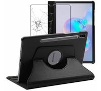 Etui + VERRE Trempé Samsung Galaxy Tab S6 10.5 T860/T865 Coque Rotatif PU Cuir
