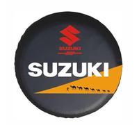 Housse Roue Secours de Voiture pour Suzuki Jimny GJ FJ/Samurai 1998-2023,Housse De Protection Pneu Étanches à Poussièrecouvercle de Protection Décorer Accessoires,14inch