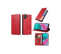 Housse rouge pour Fairphone 6 5G Etui de Protection Portefeuille à Rabat avec Porte Cartes