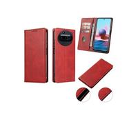 Housse rouge pour Nothing Phone 3A 5G Etui de Protection Portefeuille à Rabat avec Porte Cartes