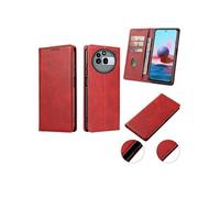 Housse rouge pour Nothing Phone 3A Pro 5G Etui de Protection Portefeuille à Rabat avec Porte Cartes