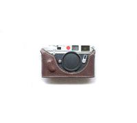 Housse Sac à Main pour Appareil Photo Fait Main en Cuir véritable véritable pour Leica M6 MP Brun foncé