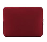 Housse-Sac pour Ordinateur Portable en néoprène avec Fermeture éclair，35×25×1.5cm，Compatible with MacBook Pro 14/XPS 13/ThinkPad X1 Carbon 13-14 inch Laptops，VinRouge