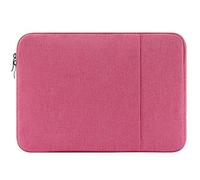 Housse-Sac pour Ordinateur Portable Oxford avec Doublure en Polaire，21×15.5×1.5cm，Compatible with iPad Mini 6/Nintendo Switch Lite/Galaxy Tab A7 Lite 7-9 inch Small Devices，Rose