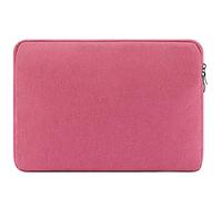 Housse-Sac pour Ordinateur Portable Oxford avec Doublure en Polaire et Fermeture éclair Double，36×25×2cm，Compatible with MacBook Pro 14/XPS 14/ThinkPad X1 Carbon 13-14 inch Laptops，Rose