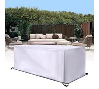 Housse Salon de Jardin, 80x80x60cm/LxWxH Rectangulaire Housse Table de Jardin 600D Imperméable Housse de Table Chaise Meubles de Jardin Extérieure avec Corde et Boucle Verrouillage-plusieurs tailles