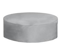 Housse Salon de Jardin, 90x90cm Housses Pour Mobilier De Jardin 420D Tissu Oxford Anti UV Imperméable Coupe Vent protection parfaite pour les meubles de jardin et de balcon Rond argenté