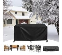 Housse Salon De Jardin Exterieur 150x60x50cm/LxWxH Housse Protection Table Jardin,Bache De Protection Exterieur Table De Jardin pour Meubles Jardin Et Hivernage Mobilier Salon De Jardin