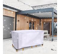 Housse Salon de Jardin Exterieur - 180x170x100cm/LxWxH Housses de Meubles de Patio Carrées Imperméable, Antigel, Anti-UV Protégez Les Meubles Te Terrasse Toute l'année Table, Bancs, Table basse