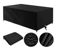 Housse Salon De Jardin Exterieur 213*132*74cm Imperméable Oxford Imperméable Au Vent Anti-UV Bache Table De Jardin Rectangulaire