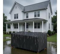 Housse Salon de Jardin Exterieur Imperméable, 400x100x70cm/Longueur x Largeur x Hauteur Couverture de Table et de Canapé en Tissu Oxford for l'extérieur Housse de Protection pour Salon de Jardin