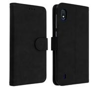 Housse Samsung Galaxy A10 Étui Portefeuille Support Stand Noir