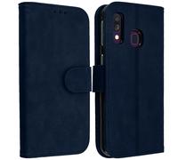Housse pour Samsung Galaxy A40 Étui Portefeuille Support Stand Bleu nuit