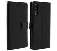 Housse pour Galaxy A70 Etui Protection Fonction Support Porte-carte noir