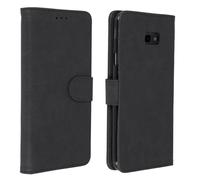 Housse Samsung Galaxy J4 Plus Etui Folio Portefeuille Support Stand Noir