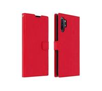 Housse Samsung Galaxy Note 10 Plus Etui Porte carte Support Vidéo Vintage Rouge