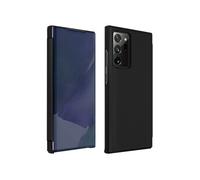 Housse Samsung Galaxy Note 20 Ultra Clapet translucide Miroir Support Vidéo Noir