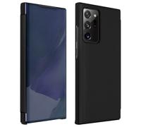Housse Samsung Galaxy Note 20 Ultra Clapet translucide Miroir Support Vidéo Noir