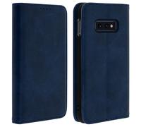 Housse pour Samsung S10e Porte-cartes Support Stand Coque Silicone bleu
