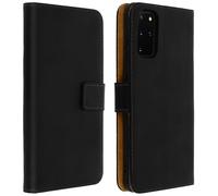 Housse pour Samsung Galaxy S20 Plus Cuir Véritable Porte cartes Support Noir
