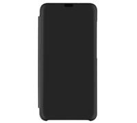 Housse Samsung Galaxy S21 FE Clapet translucide Design Miroir Support Vidéo Noir