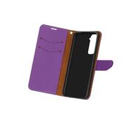 Housse Samsung Galaxy S21 Folio Portefeuille Support Vidéo Dragonne Violet