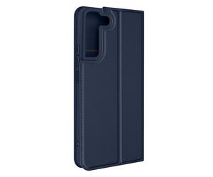 Housse Samsung Galaxy S22 Plus Porte-carte Fonction Support Dux Ducis bleu